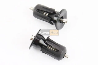 Заглушки керма, алюмінієві, чорні к-кт