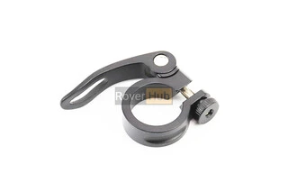 Затискач (хомут) труби сидіння MTB 28,6мм, кріпл. ексцентрик, алюмінієвий, чорний