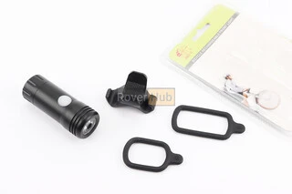 Фонарь передний 1 диод 150 lumen алюминиевый, Li-ion 3.7V 600mAh зарядка от USB, влагозащитный, чёрный JY-7012F-C