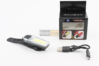 Ліхтар передній 12 діодів 120 lumen, Li-ion 3.7V 300mAh зарядка від USB, вологозахисний, ZH1608