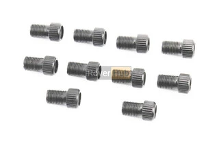 Перехідник шланга насоса з резинкою (золотник Schrader AV-Presta FV) 10шт к-кт, чорні