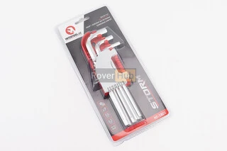 Набір Г-подібних ключів подовжених HEX (1,5/2/2,5/3/4/5/6/8/10мм) S2 HT-1803