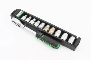 Набір головок торцевих з тріскачкою 1/2" CrV 10шт (8/10/11/12/13/14/15/17/18/19мм) ET-6013