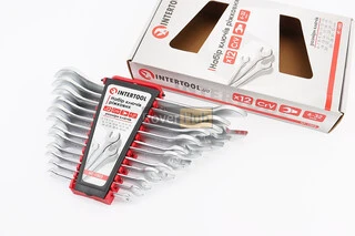 Набір ключів ріжкових 12шт (6х7/8х9/10х11/12х13/14х15/16х17/18х19/20х22/21х23/24х27/25х28/30х32) "пластиковий тримач" HT-1003