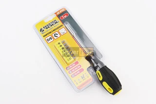 Викрутка магнітна 200мм 7 в 1 PH1- 2/SL4-5-6/PZ1-2 25мм 40-0142