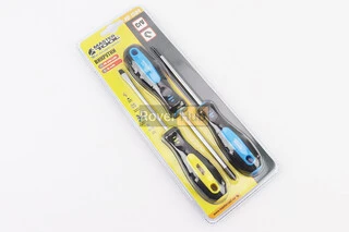 Викрутки магнітні набір 3шт PH1/PH2/SL5х100мм 40-1504