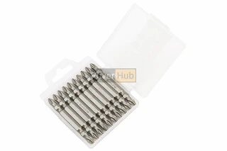 Біта двостороння PH2/PH2 65мм 1/4&quot; S2 10шт 10-22-651
