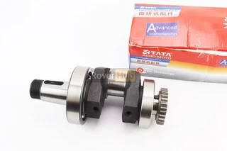 Коленвал R195NM (Dболта-М14x1,5, Dшейки-52mm, H-112mm) +подшипники+шестерня, запрессованный