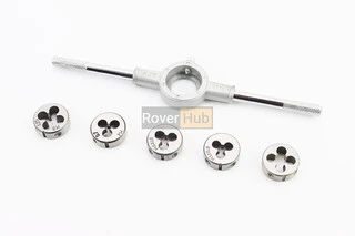 Набір плашок з тримачем d-M4/M5/M6/M8/M10 15-0406