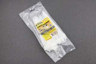 Хомут-стяжка пластиковый 3,6x150мм к-кт 100шт, белый 20-1806