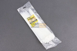 Хомут-стяжка пластиковый 4,8x300мм к-кт 100шт, белый 20-1815