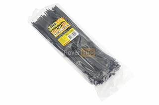Хомут-стяжка пластикова 4,8x300мм к-кт 100шт, чорний 20-1856