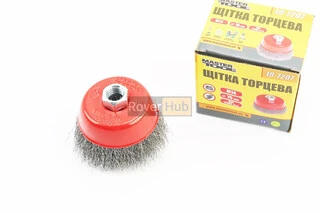 Щітка торцева М14 D-75мм з рифленого дроту 19-7207
