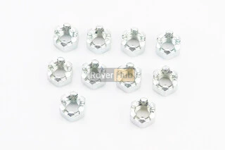 Гайка М8x1,25 корончатая 8 цб DIN935, к-кт 10шт