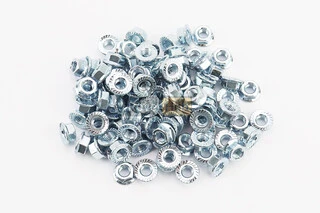 Гайка М8x1,25 фланц 8 цб зубч DIN6923, к-кт 100шт