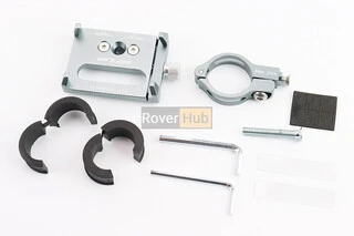 Тримач телефону на кермо алюмінієвий, ширина 50-100мм регульована, сірий G-85