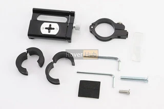 Тримач телефону на кермо алюмінієвий, ширина 50-100мм регульована, чорний G-85