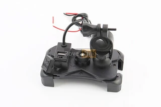 Тримач телефону на кермо з червоним малюнком + USB зарядка (мін. розмір телефону 60*124мм, макс. розмір 80*160мм), тип 2