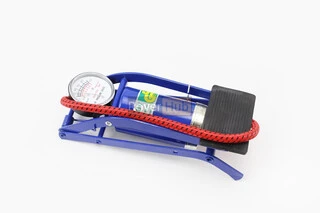 Насос ножний для шин однопоршневий "малий, шток тонкий" синій