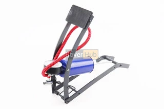 Насос ножний для шин однопоршневою 290*90мм "великий, шток тонкий" синій, тип 1