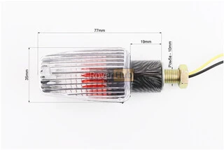 Поворот "ромб" карбон. (Прозо. Скло), к-кт 2шт