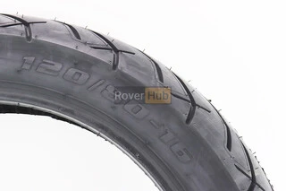 Шина 120/80-16 бескамерная, шоссейный рисунок D356