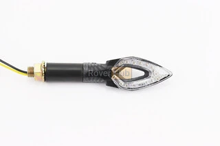 Поворот діодний LED СТРЕЛА з отвором КАРБОН, 2шт