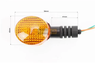 Поворот круглий "середній" (помаранчеве скло) (середня якість)