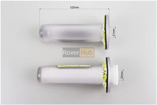 Рукоятка керма лів./пр. к-кт силікон прозорий, жовті