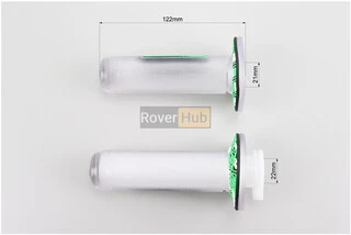 Рукоятка керма лів./пр. к-кт силікон прозорий, зелені