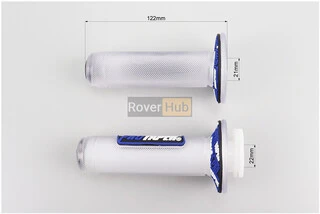 Рукоятка керма лів./пр. к-кт силікон прозорий, сині