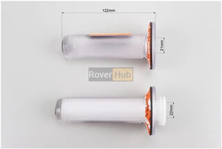 Рукоятка керма лів./пр. к-кт силікон прозорий, помаранчевие