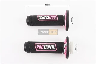 Рукоятка руля лів./пр. к-кт із вставкою, чорно-рожеві