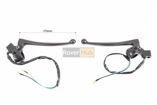 Важелі керма лівий, правий з кріпленням під дзеркало, к-кт 2шт (М10 правая) GY6 125-150