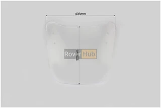 Скло вітрове мале 36,5х40,5см (2,8мм)