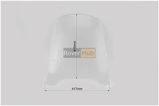 Скло вітрове велике 45,5х42см (2,8мм)