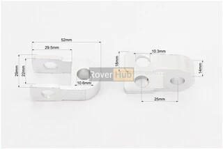 Подовжувач заднього амортизатора 25мм к-кт 2шт, сірий