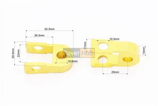 Подовжувач заднього амортизатора 25мм к-кт 2шт, жовтий
