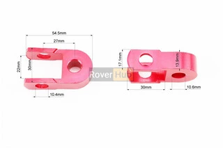 Подовжувач заднього амортизатора 27мм к-кт 2шт, червоний