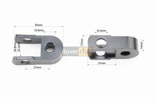 Подовжувач заднього амортизатора 27мм к-кт 2шт, чорний, тип 2
