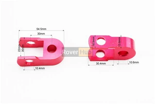 Подовжувач заднього амортизатора 30мм к-кт 2шт + болти + гайки, червоний