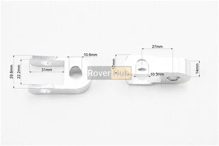 Подовжувач заднього амортизатора 30мм к-кт 2шт + болти + гайки, сірий