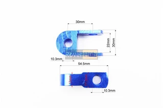 Подовжувач заднього амортизатора 30мм к-кт 2шт + болти + гайки, синій