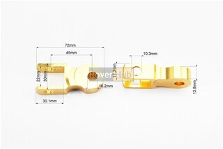 Подовжувач заднього амортизатора 45мм к-кт 2шт + болти + гайки, жовтий