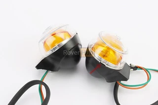 УЦЕНКА RACE Поворот передний руля к-кт 2шт RACE (прозрачные)(отломано крепление на "стекле", см. фото)