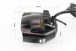 Фара додаткова світлодіодна вологозахисна - 3 LED з кріпленням, овальна 90*70мм