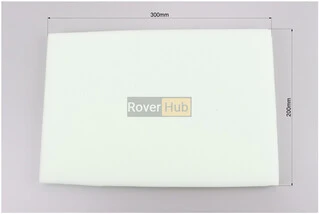 Фільтр повітряний поролон - "заготовка" 200*300мм, білий