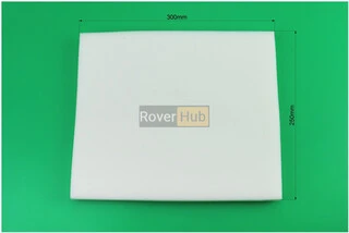 Фільтр повітряний поролон - "заготовка" 250*300мм, білий