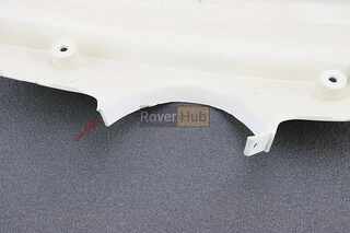 УЦЕНКА Yamaha GEAR пластик - руля передний "голова", БЕЛЫЙ (см. фото, отломано крепление)