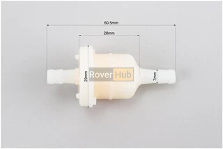 Фільтр паливний матовий (елемент - папір)